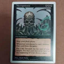 Necropotence - Fifth Edition Rare - LP - MTG Magic The Gathering - Image 1