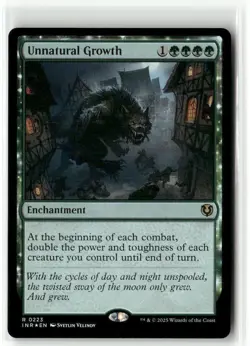 Unnatural Growth FOIL Innistrad Remastered MTG NM - Image 1