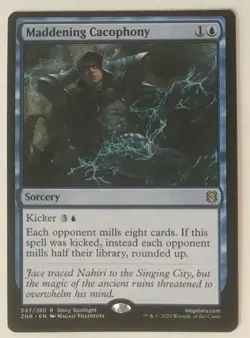 MADDENING CACOPHONY 067 Zendikar Rising MTG Magic NM - Image 1