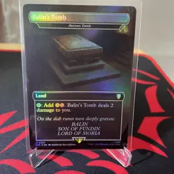 MTG Balin's Tomb Ancient Tomb Lord of the Rings 0357 Foil - Image 1