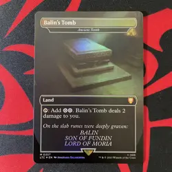 MTG Balin's Tomb Ancient Tomb Lord of the Rings 0357 Foil - Image 2