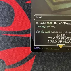 MTG Balin's Tomb Ancient Tomb Lord of the Rings 0357 Foil - Image 5