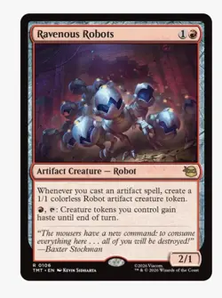 Ravenous Robots | MTG TMT TMNT | Rare | Artifact Creature Robot 2/1 | NM - Image 1
