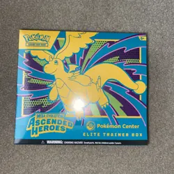 Pokemon TCG Ascended Heroes Pokemon Center ETB Factory Sealed Box - Image 1