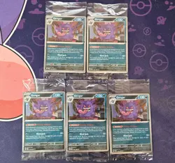 Gengar 050/088 EB Games Promo English Sealed Pokemon Card x5 - Image 1