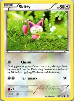 Pokemon TCG Skitty 113/160 Primal Clash NM - Image 1