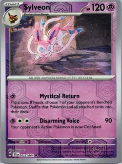 Pokemon TCG Sylveon 22/64 Shrouded Fable Rev Holo NM - Image 1