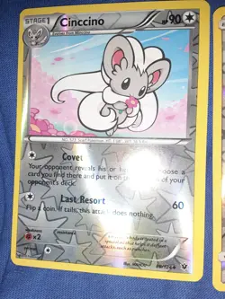 Pokemon TCG Cinccino Fates Collide 88/124 Reverse Holo Uncommon XY - Image 1