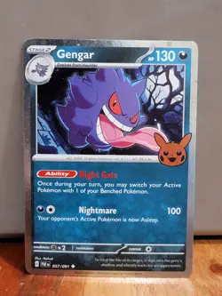 Pokemon TCG Halloween Trick Or Trade 2024 Gengar 057/091 Cosmos Rare - Image 1