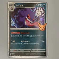 Gengar (Cosmos Holo) Holo Rare Trick or Trade BOOster 2024 057/091 NM Pokemon - Image 1