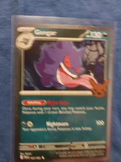 GENGAR (COSMOS HOLO) 057/091 HOLO TRICK OR TRADE BOOSTER 2024 POKEMON HOLO NM - Image 2