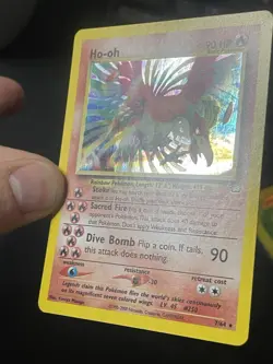Pokemon Ho-Oh 7/64 Neo Revelation Holo - Image 4