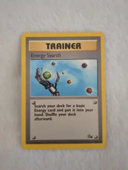 Pokemon TCG Energy Search Fossil Set 59/62 Regular LP. - Image 1