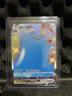 Pokemon TCG Ditto VMAX Shining Fates SV119/SV122 Holo Shiny Holo Rare - Image 1