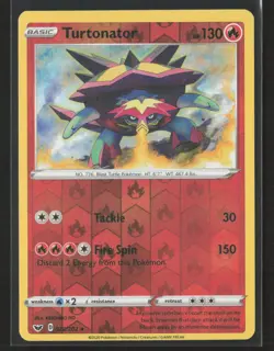 Turtonator #029/202 SWSH01: Sword & Shield Reverse Holo Pokemon TCG - Image 1