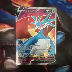 Pokemon Salamence V 185/189 Darkness Ablaze Ultra Rare Full Art Holo 220 HP - Image 1