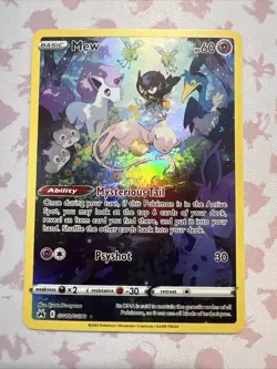 Pokemon Card Galarian Gallery Holo Crown Zenith Mew GG10/GG70 NM Condition - Image 1
