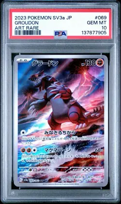 Groudon PSA 10 Raging Surf 069/062 Japanese Pokemon Card Gem Mint - Image 1