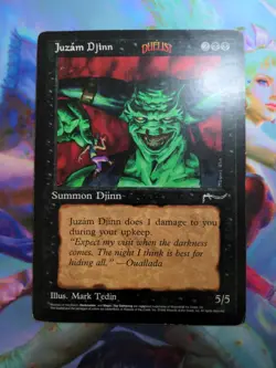 Magic The Gathering Juzam Djinn Oversized 6x9 Duelist 1996 Promo - Image 2