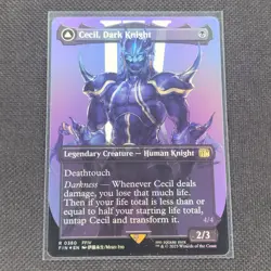 Cecil, Dark Knight - 0380 - R - Borderless - Foil - FF - MTG - NM/M - Image 1