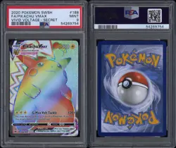 Pokemon Pikachu Vmax 188 PSA 9 Mint Vivid Voltage Secret Rare SWSH 2020 Full Art - Image 3