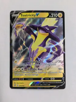Toxtricity V 070/192 Swsh02: Rebel Clash Holo Pokemon TCG NM - Image 1