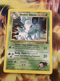 Giovanni's Nidorina 44/132 Vintage Gym Challenge WOTC Pokemon 1999-2000 (MP) - Image 1