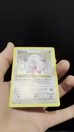 1999 Pokemon 1ST EDITION Base Set Chansey 3/102 Holo Foil Shadowless Rare - Image 2