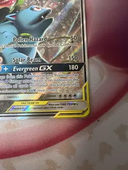 Pokemon TCG Sun & Moon Black Star Promo Tag Team Celebi & Venusaur GX SM167 MP - Image 2