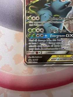 Pokemon TCG Sun & Moon Black Star Promo Tag Team Celebi & Venusaur GX SM167 MP - Image 3