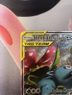 Pokemon TCG Sun & Moon Black Star Promo Tag Team Celebi & Venusaur GX SM167 MP - Image 4