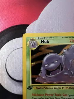 Muk 13/62 Fossil Holo 1st Edition Pokemon WOTC NM/LP - Image 4