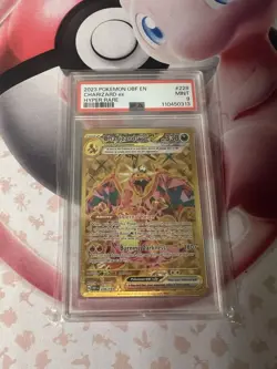 CHARIZARD EX #228 HYPER RARE GOLD FULL ART 2023 POKEMON OBSIDIAN FLAMES PSA 9 - Image 1