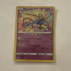 Pokemon Zacian 082/185 Swsh04: Vivid Voltage Amazing Rare Holo 110 HP TCG - Image 1