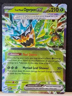 Pokemon TCG Teal Mask Ogerpon ex S&V Twilight Masquerade 025/167 NM/MT - Image 1