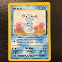 Pokemon Wooper 71/75 - Neo Discovery 1st Edition WotC Vintage LP - Image 1