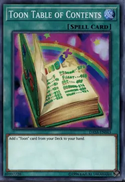 Toon Table of Contents Unl Ed Super Rare DASA-EN043 Yu-Gi-Oh! - Image 1
