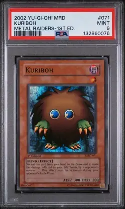 Yugioh Kuriboh MRD-071 1st Edition Super Rare PSA 9 - Image 1