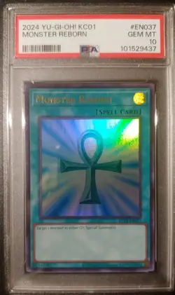 YU-GI-OH! PSA 10 Monster Reborn KC01 Kaiba Briefcase - Image 1