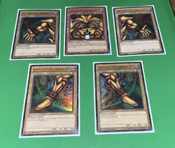Yugioh Exodia The Forbidden One Complete Set YGLD-ENA17(-21) 1st Edition LP HOLO - Image 1