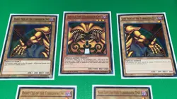 Yugioh Exodia The Forbidden One Complete Set YGLD-ENA17(-21) 1st Edition LP HOLO - Image 2