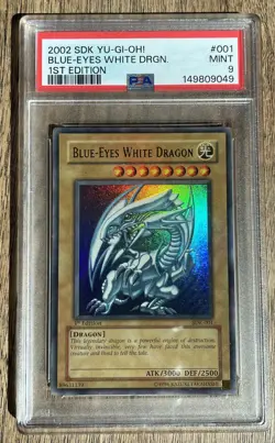 Yu-Gi-Oh! SDK-001 Blue-Eyes White Dragon 1st Edition PSA 9 Mint - Ultra Rare - Image 3