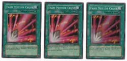 YUGIOH FAIRY METEOR CRUSH PSV-063 SUPER X3 (MP) - Image 1