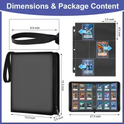 360 Pockets Toploaders Binder, 9 Pocket Toploaders Binder for Cards Storage, ... - Image 2