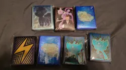 Pokemon TCG Card Sleeves Lot Of 7, From Multiple Sets - Image 1