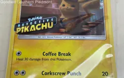 Detective Pikachu Stamped SM190 Black Star Promo Card - Sealed - New - Image 3