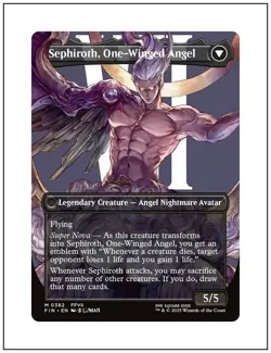 1x Sephiroth, Fabled SOLDIER, Borderless Art, Magic MTG NM - Image 2