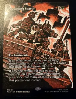 Doubling Season (Borderless) PZA 0011 Mythic Teenage Mutant Ninja Turtles MTG - Image 1