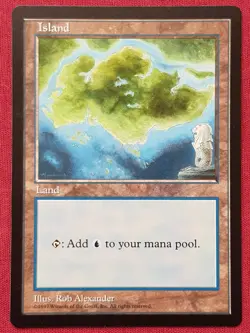 Magic The Gathering ASIA PACIFIC LAND PROGRAM APAC ISLAND SINGAPORE Clear MTG - Image 1
