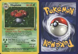 VILEPLUME 15/64 HOLO RARE JUNGLE POKEMON UNLIMITED HOLO MP - Image 1